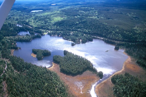 PHOTO 1. Aerial view of Berman Lake, July 2000.