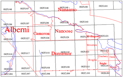 Nanoose area map
