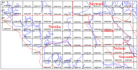Nootka area map