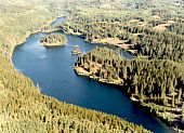PHOTO 2. Aerial view of Camp Lake, looking northwest. 1985.