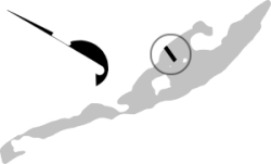 FIGURE 1. Location of Camp Lake gill net set, August 11, 1999.