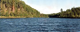 PHOTO 9. Panoramic view looking northwest, 1985.
