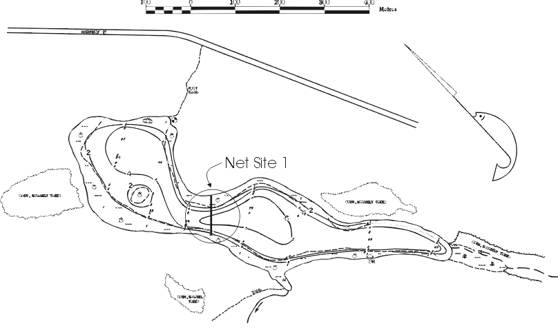 FIGURE 2. Location of La Salle East Gill Net Set, May 1998