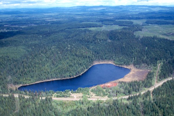 PHOTO 1. Aerial view of Sawmill Lake, July 2000.