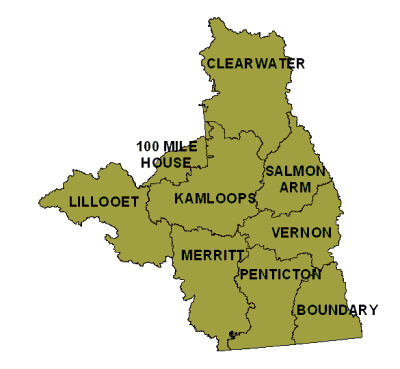 Map for Selecting Watershed Specific Work Windows